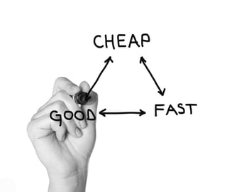 Fast, cheap or good: choose two