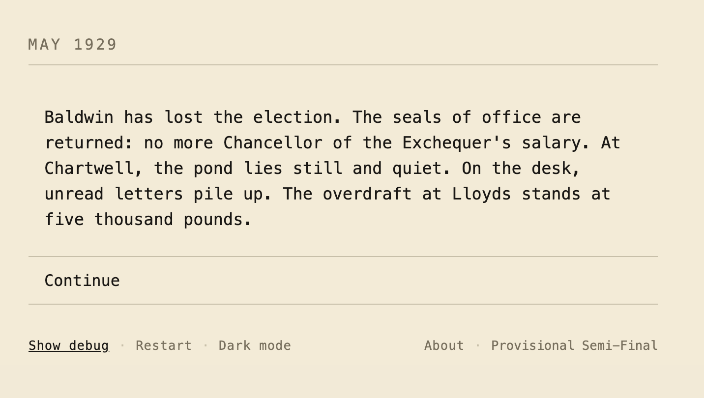 Churchill In Love at the End of the World