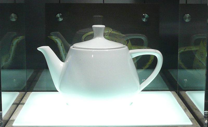 Utah Teapot - a 3D graphics original - in Computer History Museum