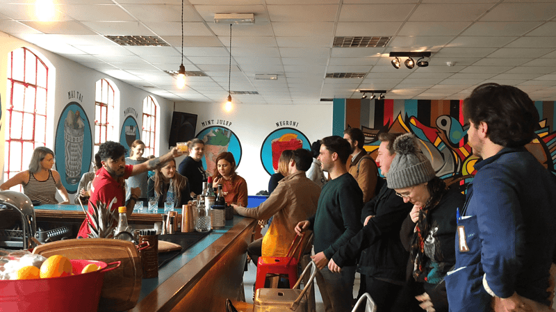 Articulate Marketing's cocktail making class in Dublin