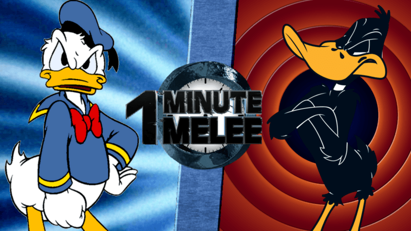 Daffy and Donald Duck face off