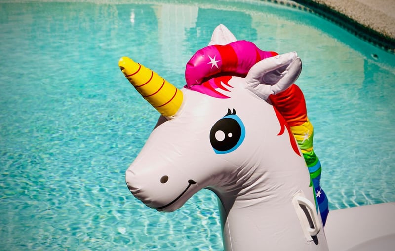 Inflatable unicorn