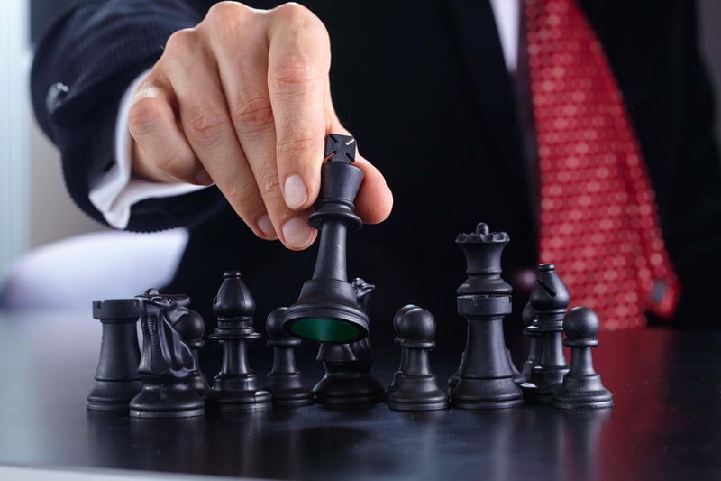 Man playing chess