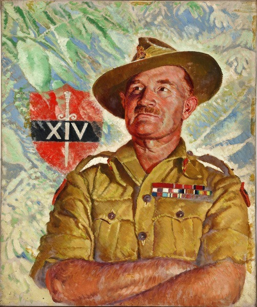Painting General William Slim author of Defeat into Victoria