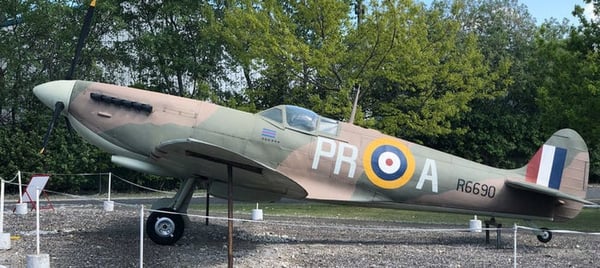 Spitfire at a museum