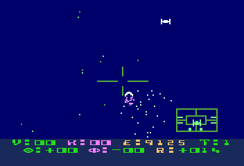 Star Raiders Star Raiders quasi-3D starfield and enemy ship