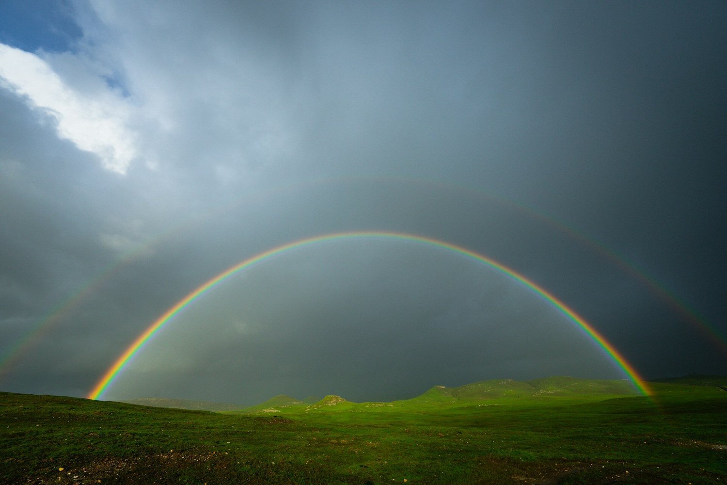 Rainbow symbolising hopeful change