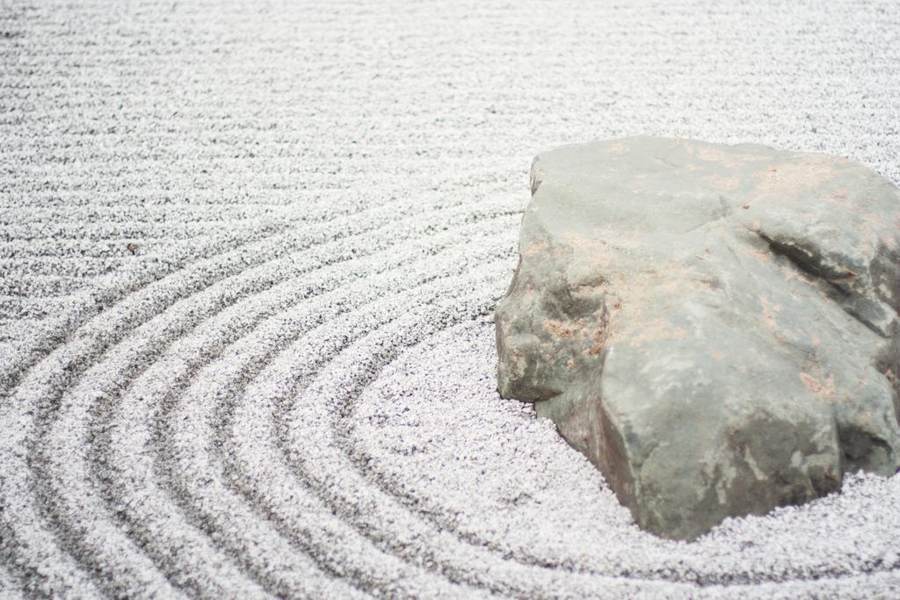 Meijer Gardens, Grand Rapids, United States; example of a raked zen garden