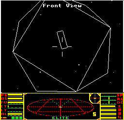 Elite game running on BBC Micro